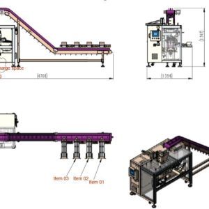 Automatic gusset pouch open and sealing machine AP-3BT