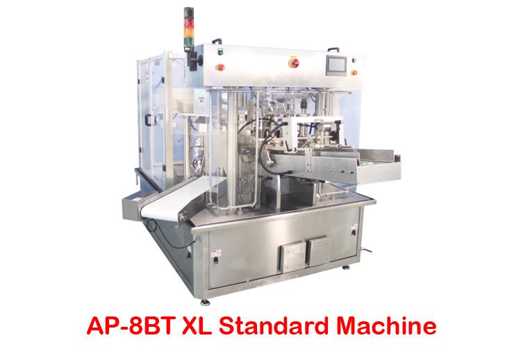 Rotary Filling and Sealing Machine for Premade Pouches AP-8BT/ AP-8BT-XL
